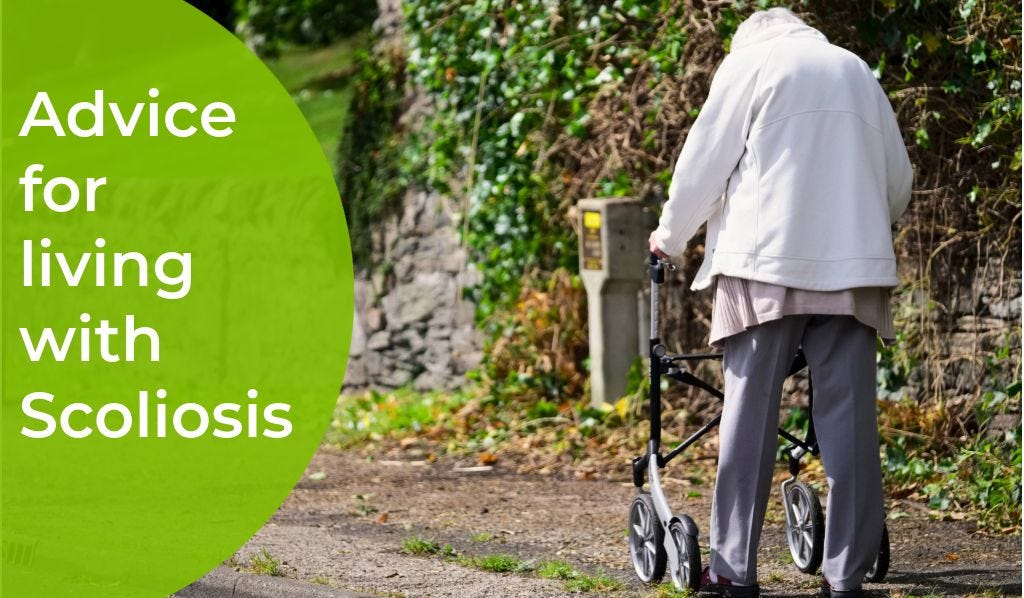elderly lady bent over walking with a walker