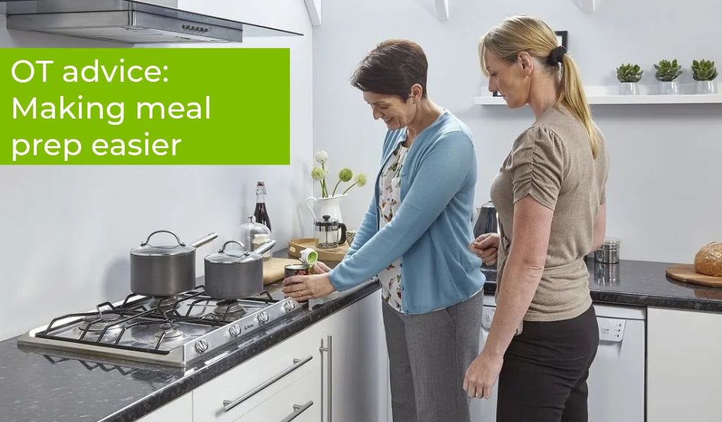 Making Meal Prep Easier - OT Advice
