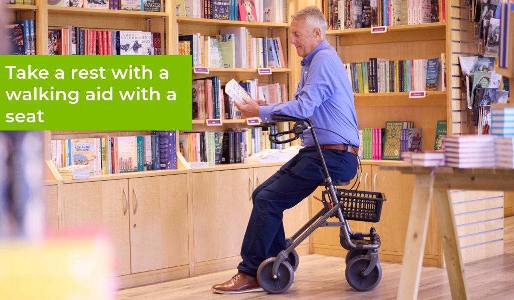 Get Tired Walking? Use A Walking Aid with Seat
