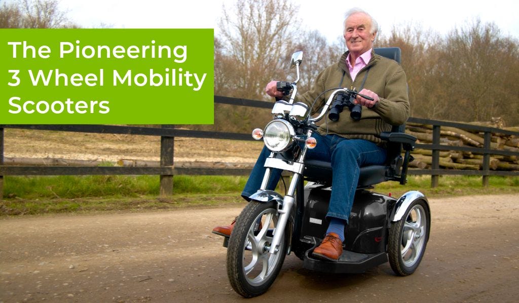 3 wheel motorbike style mobility scooter