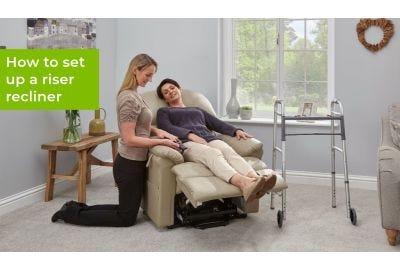 OT demonstrating and riser recliner