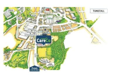 map of CareCo Stoke
