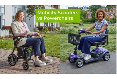 powerchair and mobility scooter