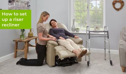 OT demonstrating and riser recliner