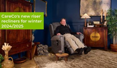 man relaxing in his riser recliner