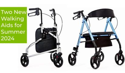 The Veslar Tri-Walker and Oracle Rollator walking aids
