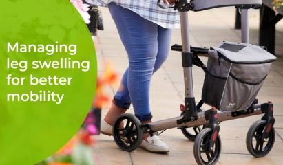 blog header, with woman pushing a walking aid