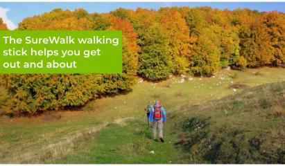 people walking in the hills with aid of sticks