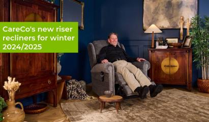 man relaxing in his riser recliner