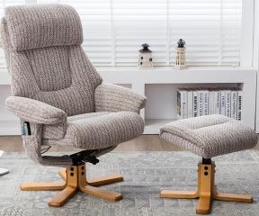 Trieste Heat and Massage Swivel Recliner