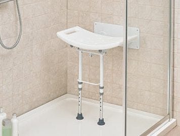 wall mounted shower chair