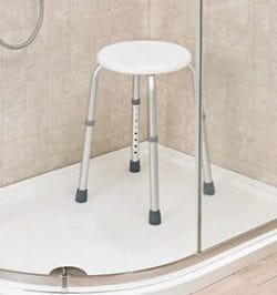 adjustable shower stool