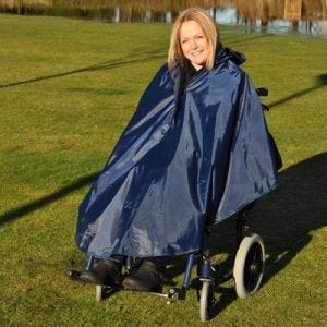 splash deluxe wheelchair poncho lined