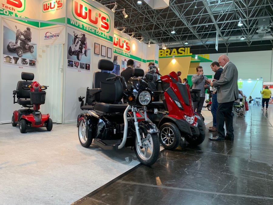 Mobility scooters are Rehacare