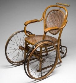Eugene Vincents Paris wheelchair from the 1890s