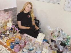 Johanna Sangster at her craft stall