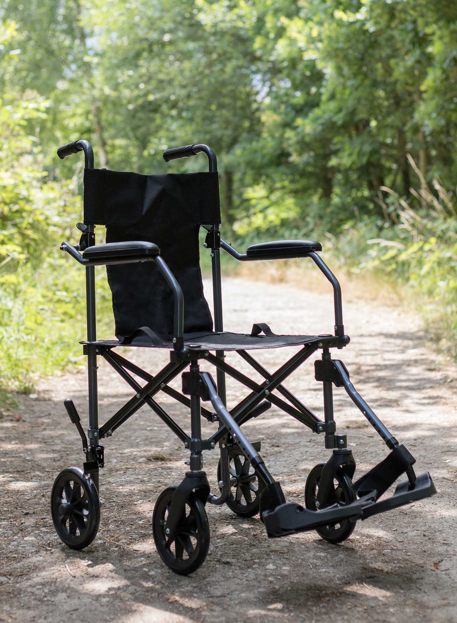 CareCo Fold and Go Wheelchair with Carry Bag