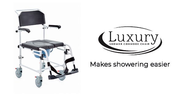 banner for the Luxury Shower Commode Chair
