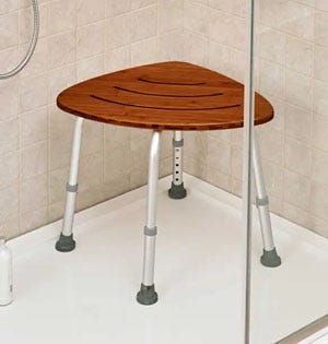 Deluxe Teak Bath Stool