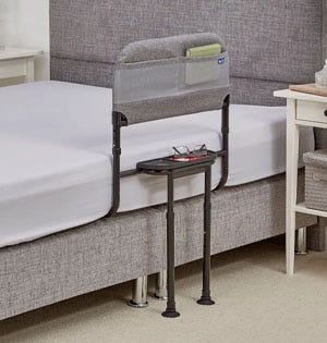 bed rail on side of bed