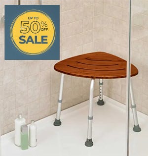 Deluxe Teak Bath Stool