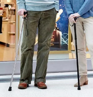 Contour Adjustable Walking Stick