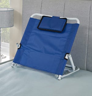 simple backrest on a bed