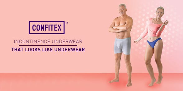 promo for Confitex for men and women