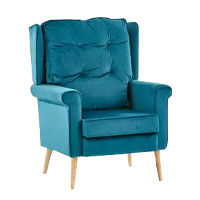 Coniston Velvet Teal fireside chair