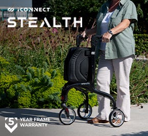 woman walking with iConnect Stealth outside