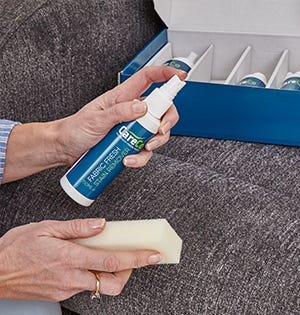 Woman using Care Kit