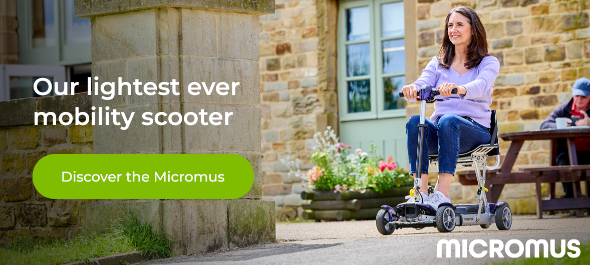 Lady sitting on the Micromus