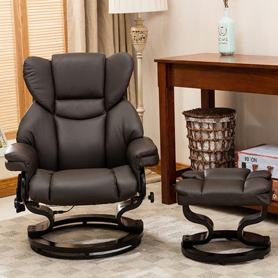 Trento Heat and Massage Swivel Recliner