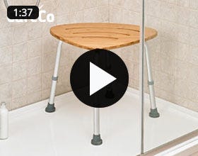 Deluxe Teak Bath Stool