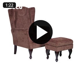 Fireside Chair with Footstool