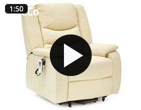 Strada Dual Motor Leather Riser Recliner