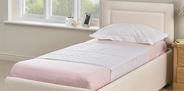 Waterproof Flat Sheet on a bed